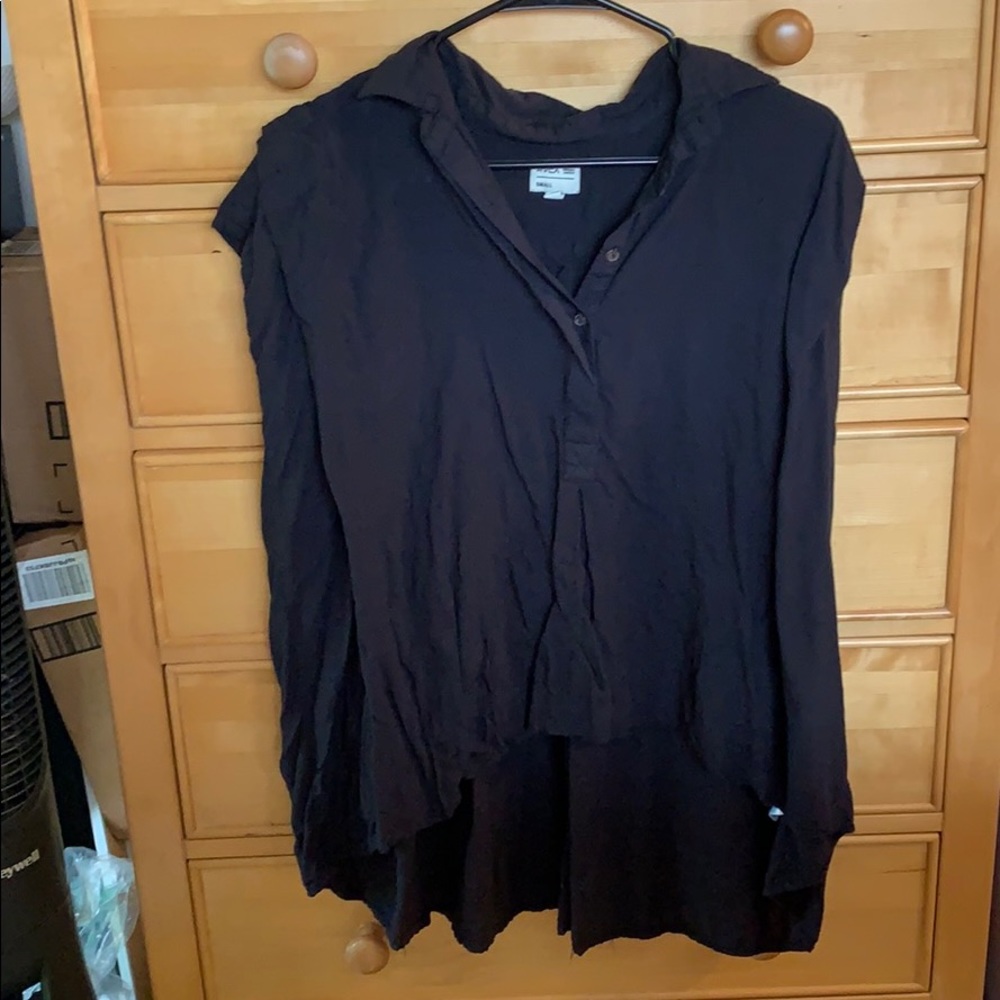 Over Sized Button Down Top